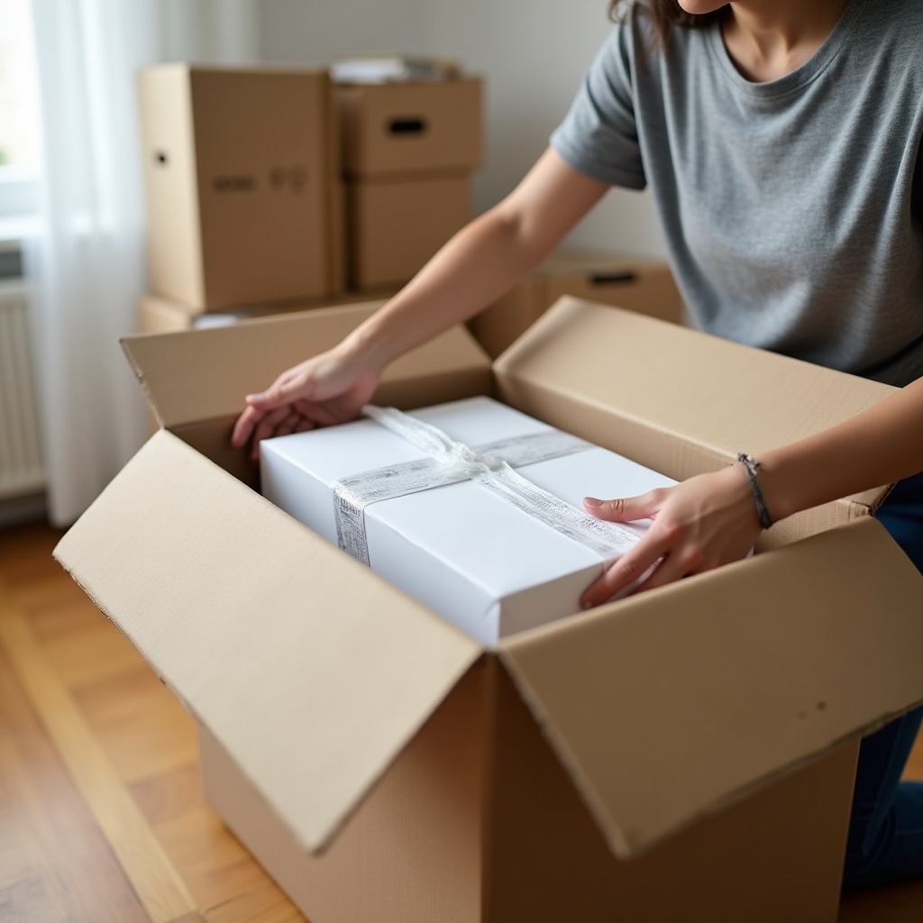 Fachgerechtes Einpacken von Umzugsgut in Kartons